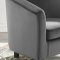 Prospect Accent Chair Set of 2 in Charcoal Velvet by Modway