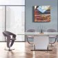 D2279 Dining Table in White by Global w/Optional Grey Chairs