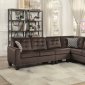 Latana Sectional Sofa 9957CH-SC in Chocolate by Homelegance