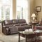 Allenwood Motion Sofa 8429 in Dark Brown - Homelegance w/Options