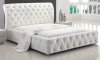 White Diva Tufted Bed by American Eagle