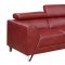 U8210 Sofa in Red PU by Global w/Options