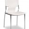 Set of 4 Black, White or Espresso Leatherette Dining Chairs