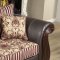 Rutherford SM6207 Sofa in Wine Leatherette & Fabric w/Options