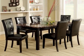 CM3870T Boulder I 7PC Dining Set w/Faux Marble Top [FADS-CM3870T Boulder I]