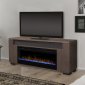 Haley Electric Fireplace Media Console in Rift Grey by Dimplex