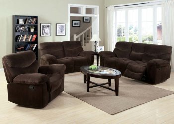 50480 Loakim Motion Sofa in Chocolate Fabric by Acme w/Options [AMS-50480 Loakim]