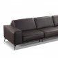 Darwin Sofa in Dark Brown Leather by VIG