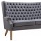 Abe Loveseat TOV-S2063 in Grey Linen by TOV Furniture w/Options