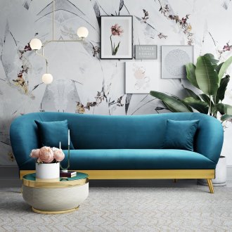 Chloe Sofa TOV-L6147 in Spotted Blue Velvet by TOV Furniture