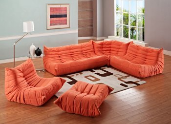 Waverunner EEI-901-ORA Sofa in Orange by Modway w/Options [MWS-EEI-901-ORA-Waverunner]