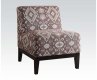 Hinte 59503 Accent Chair 2Pc Set in Multi-Tone Fabric by Acme