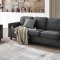 U9055 Sofa & Loveseat Set in Gunmetal Fabric by Global w/Options