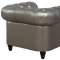 Zahara Sofa TOV-S24 in Silver Leatherette by TOV Furniture