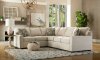 Hybrid Sectional Sofa in Aluna Birch Fabric by Klaussner