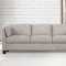 Matias Sofa 55015 in Dusty White Leather by Mi Piace w/Options