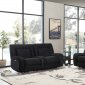 U8900 Power Motion Sofa in Black Velvet by Global w/Options