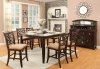 Keegan 2546-36 Counter Height Dining Table Set 5Pc Homelegance