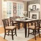 Keegan 2546-36 Counter Height Dining Table Set 5Pc Homelegance