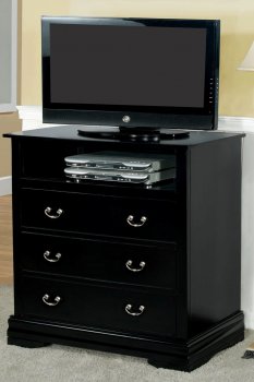 CM7815BK Laurelle TV Stand in Black [FATV-CM7815BK Laurelle]