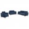 Lively Sofa & Loveseat Set 509041 in Blue Chenille by Coaster