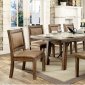 Colette CM3562T/CM3829RA Dining Table in Rustic Oak w/Options