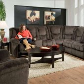 186500 Hamilton Reclining Sectional Sofa in Charcoal by Chelsea