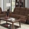 51025 Bailey Motion Sofa in Dark Brown Fabric by Acme w/Options