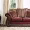 Tabitha Sofa SM6110 in Wine Fabric w/Options