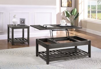 722288 Lift-Top Coffee Table 3Pc Set in Grey by Coaster [CRCT-722288]