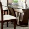 Manhattan Dining Room CM3710OT 7Pc Set in Dark Cherry & White