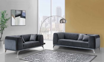 U833 Sofa in Grey Fabric by Global w/Options [GFS-U833-GR]