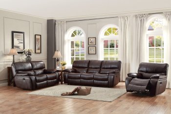 Pecos Motion Sofa 8480BRW by Homelegance w/Options [HES-8480BRW Pecos]