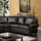 Edith Sectional Sofa CM6579 - Dark Brown Top Grain Leather Match