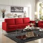 Canaan Sofa 9935RD in Red by Homelegance w/Options