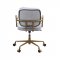 Siecross Office Chair 93172 in White Top Grain Leather by Acme