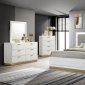 Caraway Bedroom Set 5Pc 224771 in White by Coaster