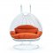 Wicker Hanging Double Egg Swing Chair ESCW-57OR by LeisureMod