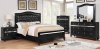 Ariston Bedroom CM7171BK w/Padded Headboard in Black w/Options