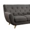 Carin Sofa & Loveseat Set CM6134GY in Gray Fabric w/Options