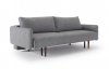 Frode Sofa Bed in Twist Granite Fabric w/Arms by Innovation