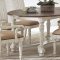 Simpson Oval Dining Table 105180 in Vintage White by Coaster