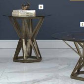 724008 3Pc Coffee & End Table Set in Gold by Coaster