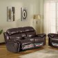 Bonanza Reclining Sofa in Brown Bonded Leather w/Optional Items