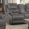 Wyatt Motion Sofa 602451 in Grey Microfiber by Coaster w/Options