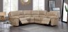 U15026 Power Motion Sectional Sofa Tan Bonded Leather by Global