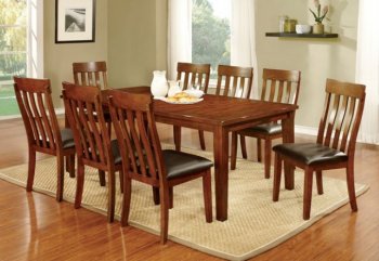 Foxville CM3914-T Dining Table 5Pc Set in Cherry w/Options [FADS-CM3914-T-Foxville]