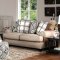 Bernadette Sofa SM8200 in Beige Stain-Resistant Fabric w/Options