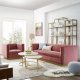 Sanguine Sofa in Dusty Rose Velvet Fabric by Modway w/Options