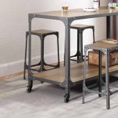 102998 Kitchen Island w/4 Bar Stools 5Pc Set by Coaster